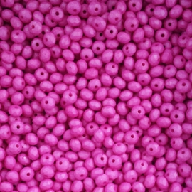 Acryl disc fuchsia roze - ca. 4x6mm