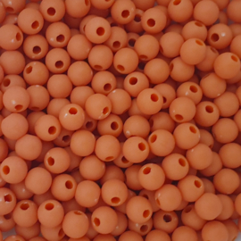 Acryl kraaltje zacht oranje- ca. 6mm