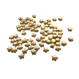 Acryl kraaltje ster goud