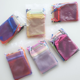 Organza zakjes small - voordeelmix  10 stuks