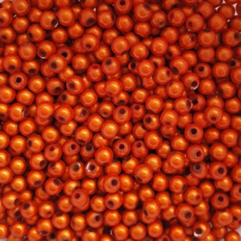 Miracle bead oranje - 4mm