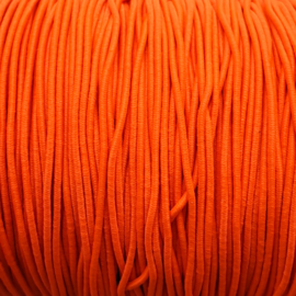 Elastiek fluor oranje  0.8mm