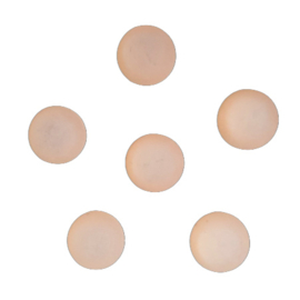 Polaris cabochon mat soft peach - 12mm