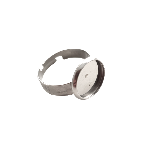 Ring zilver voor cabochon van 12mm