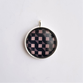 Cabochon geometrisch patroon naar keuze - 16mm