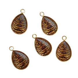 Hanger goud tijger print