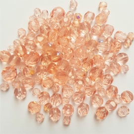 Facetmix peach - ca. 4 tot 8mm