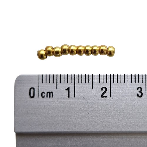 Kraaltje goud - ca. 2mm