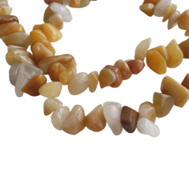 Natuursteen chips amber caramel - ca. 8-12mm