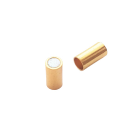 Magneetslot goud voor 4mm leer / koord