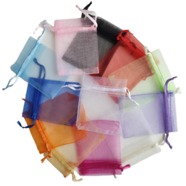 Organza zakjes small - voordeelmix  10 stuks