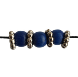 Metallook kraal ring - ca. 11mm