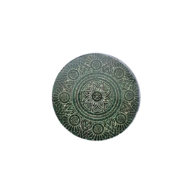 Cabochon mandala groen