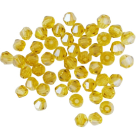 Facetkraaltje kristal konisch sunshine yellow
