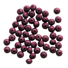 Acryl facetkraal disc dark purple