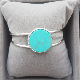 Cabochon marmer turqoise