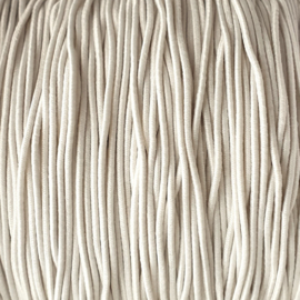 Elastiek off white 0.8mm