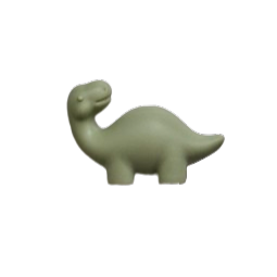Siliconen kraal dino brontosaurus saliegroen