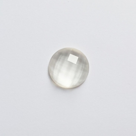 Cabochon crystal white - 15mm