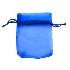 Organza zakje small koningsblauw