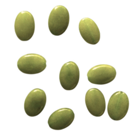 Kraal jade groen ovaal