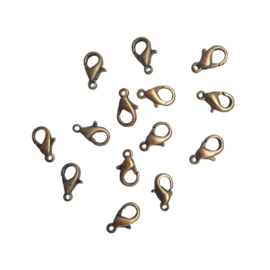 Karabijnslotje brons - ca. 10mm
