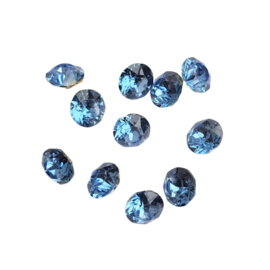 Puntsteen clear blue SS39 (8mm)