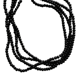 Glaskraaltje zwart - 4mm