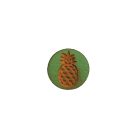 Houten cabochon ananas groen - 12mm