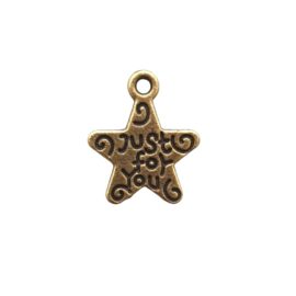 Bedel ster 'just for you' brons