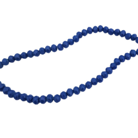 Facetkraaltje disc cobalt blue - 4x3mm