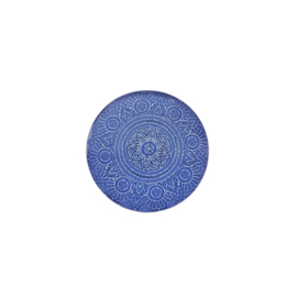 Cabochon mandala blauw