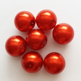 Parel rood - 14mm