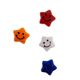 Acryl kralenmix smiley koningsdag