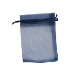 Organza kadozakje medium donkerblauw