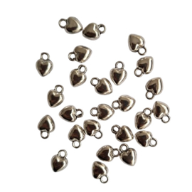 Bedel hartje antiek-zilver
