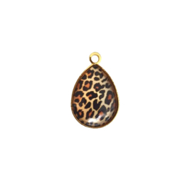 Hanger goud luipaard print