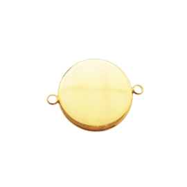 Setting / tussenstuk goud voor 20mm cabochon