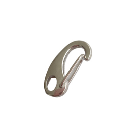Metalen clipsluiting antiek-zilver - ca. 20mm