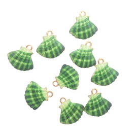 Bedel schelp groen/goud