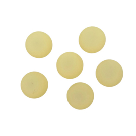 Polaris cabochon mat soft yellow - 12mm