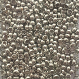 Knijpkraaltjes antiek-zilver - 2.5mm