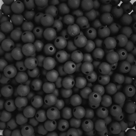 Acryl kraaltje mat zwart - ca. 6mm
