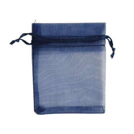 Organza zakje small donkerblauw