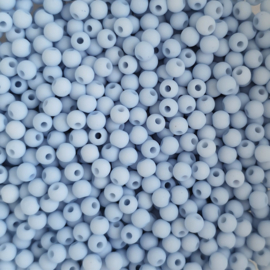Acryl kraaltje mat pastelblauw  - ca. 4mm
