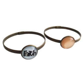 Armband voor 20mm cabochon brons