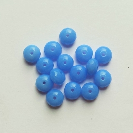 Facetkraaltje disc lavendelblauw - ca. 7x5mm