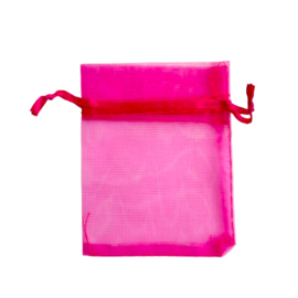 Organza zakje small roze