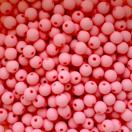 Acryl kraaltje mat roze - ca. 6mm
