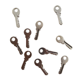 Bedel sleutel antiek-zilver